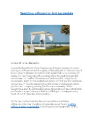 Wedding officiant in fort Lauderdale