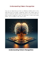 Understanding Pattern Recognition