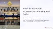 66th  IMA MPCON CONFERENCE  VIDISHA 2024