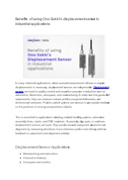 Displacement Sensor | LVDT