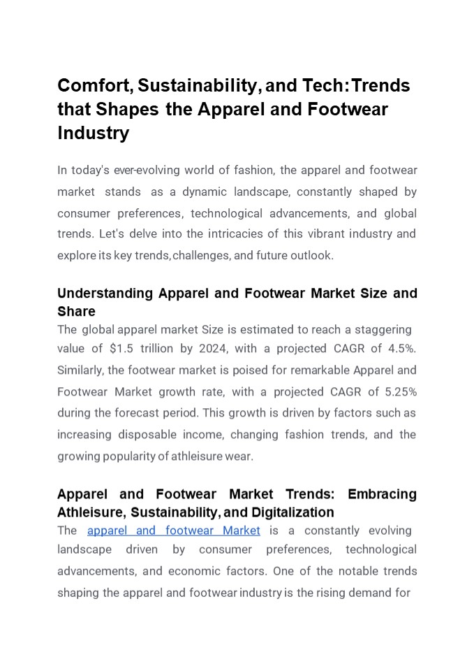 Insights into the apparel market growth rate