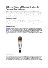 Essential Makeup Brushes: A Comprehensive Guide