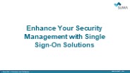 Single Sign-On Solution
