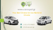 Car Rental Chania Airport