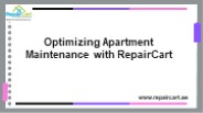 Apartment Maintenance Services in Dubai For the Redidence