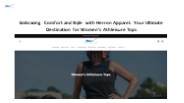 Women's Athleisure Tops - Herron Apparel