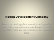 #1 Top Rated Node JS Development Company | Technoprofiles