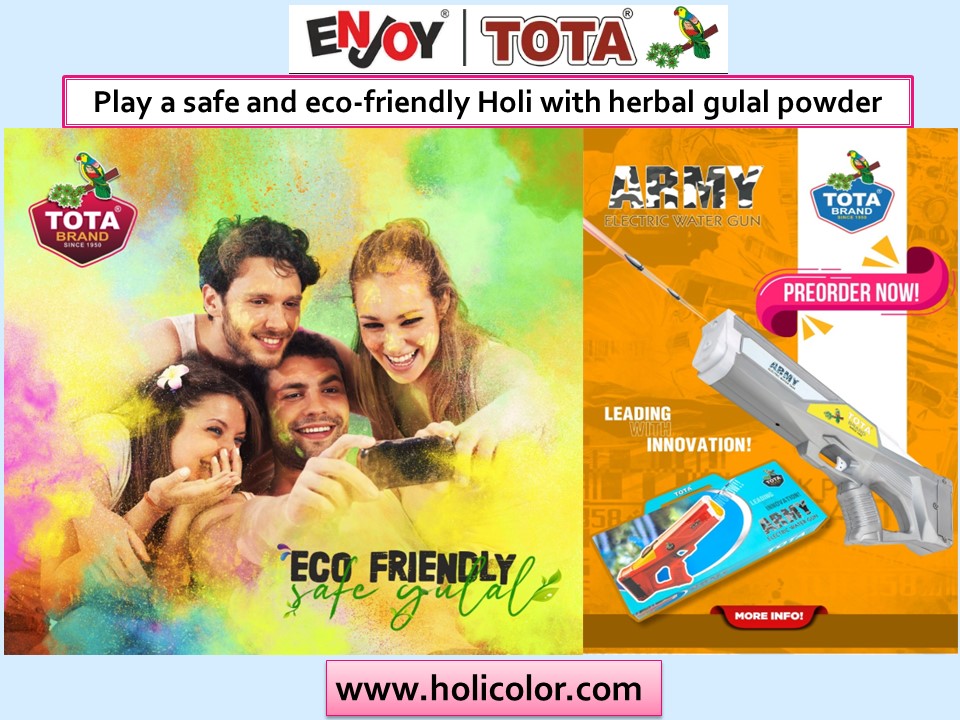 Play safe holi with Eco-friendly gulal powder