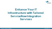ServiceNow Integration Services
