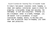 Expert Commercial Cleaning Tips: A Complete Guide