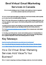 Best Virtual Email Marketing Services in Canada