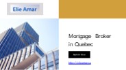 Mortgage Broker in Quebec - elieamar.ca
