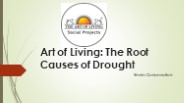 Art of Living: Understanding Drought Causes
