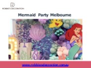 Celebrating Mermaid Theme Party Decoration