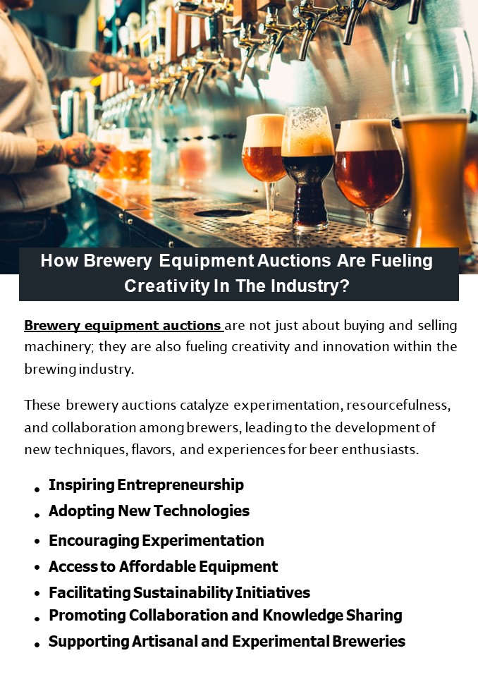 How Brewery Equipment Auctions Are Fueling Creativity In The Industry?
