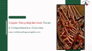 Copper Recycling Services Texas A Comprehensive Overview