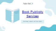 Best Book Publicity Services | Talk+Tell