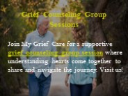 Grief Counseling Group Sessions