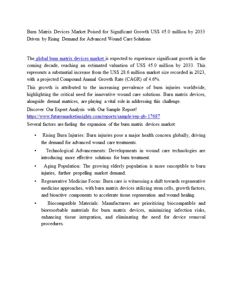 Burn Matrix Devices Market (1)