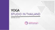 Yoga studio in Thailand