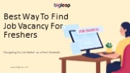 Best Way To Find Job Vacancy For Fresher