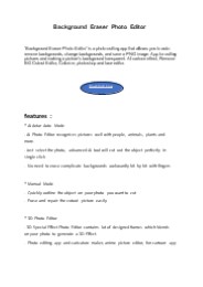 Background Eraser Photo Editor