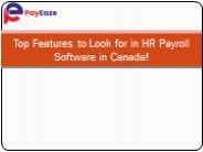 Key to Consider When Choosing HR Payroll Software in Canada!