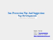 Sun Protection Tips And Suggestions (1)