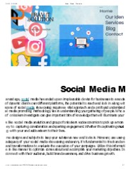 social media marketing