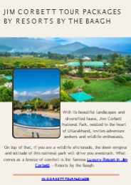 Jim Corbett Tour Package