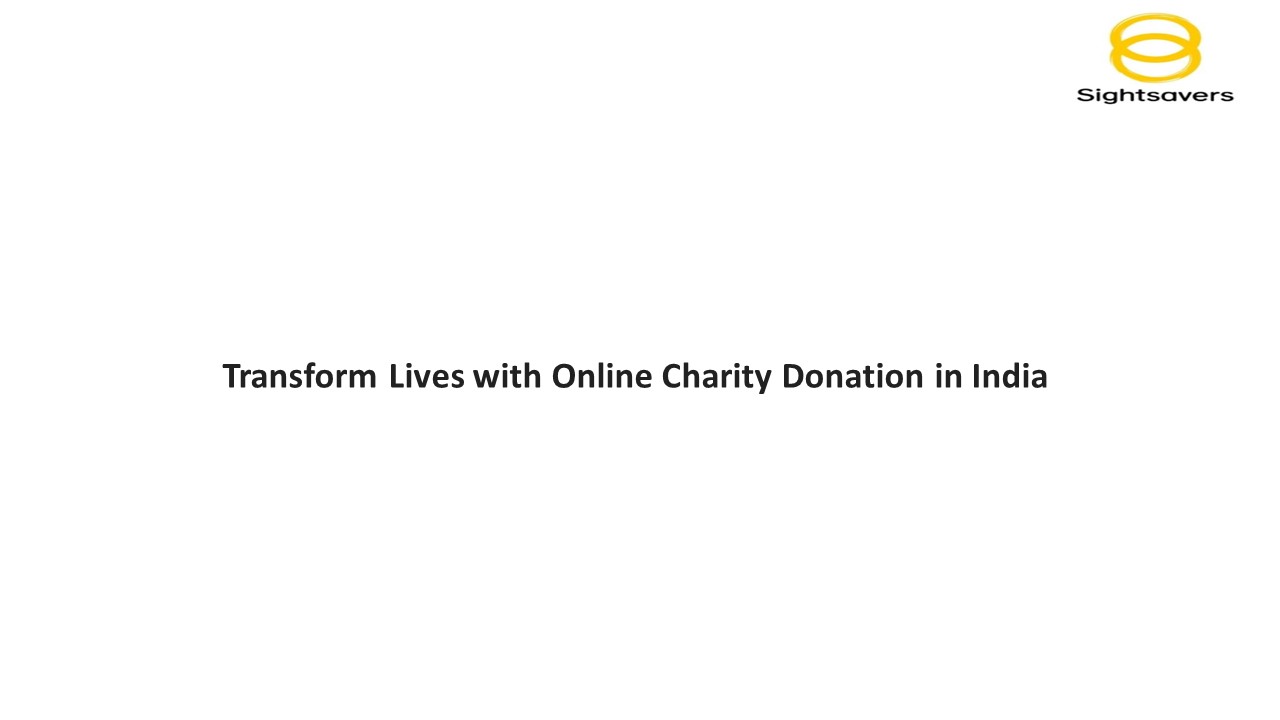 Transform Lives with Online Charity Donation in India