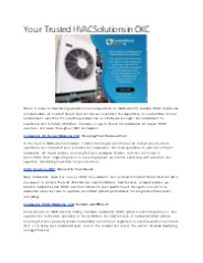 Your Trusted HVAC Solutions in OKC