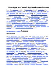 How Apps are Created: App Development Process