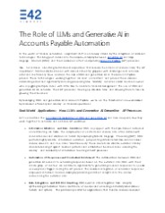 What is the Role of Generative AI in Accounts Payable