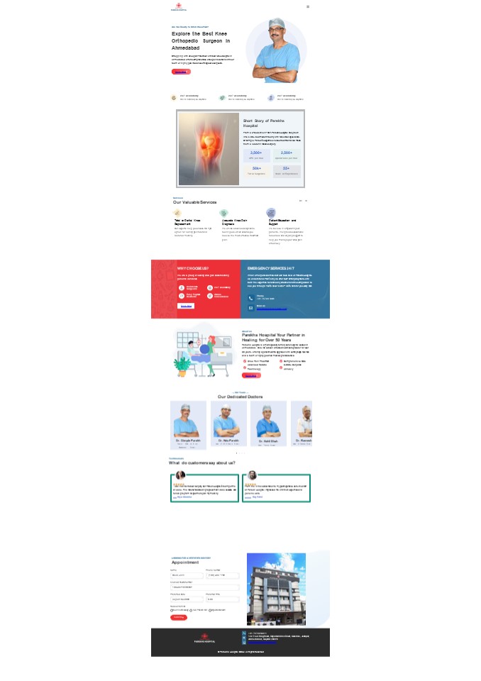 Best Knee hospital in Ahmedabad, Gujarat | Parekhs Hospital