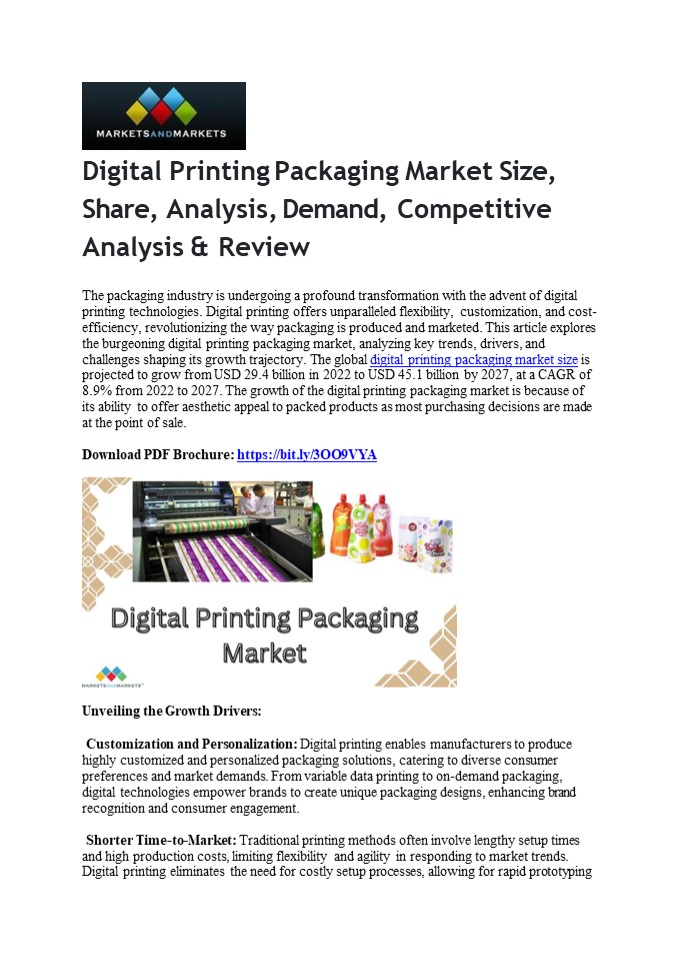 Digital Printing Packaging: Transforming Consumer Engagement