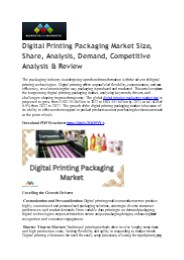 Digital Printing Packaging: Transforming Consumer Engagement