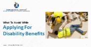What To Avoid While Applying For Disability Benefits