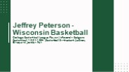 Jeffrey Peterson - Wisconsin - An Adaptive Genius