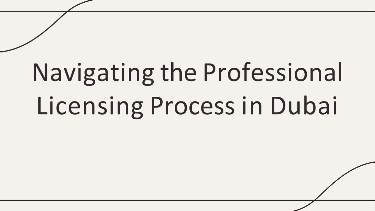 Professional License in Dubai