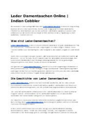 Leder Damentaschen Online | Indian Cobbler