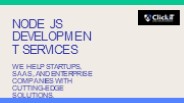 Node JS Development Services