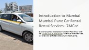 Mumbai Pune car rental services- Booking