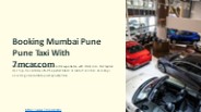Mumbai Pune Taxi Booking Services