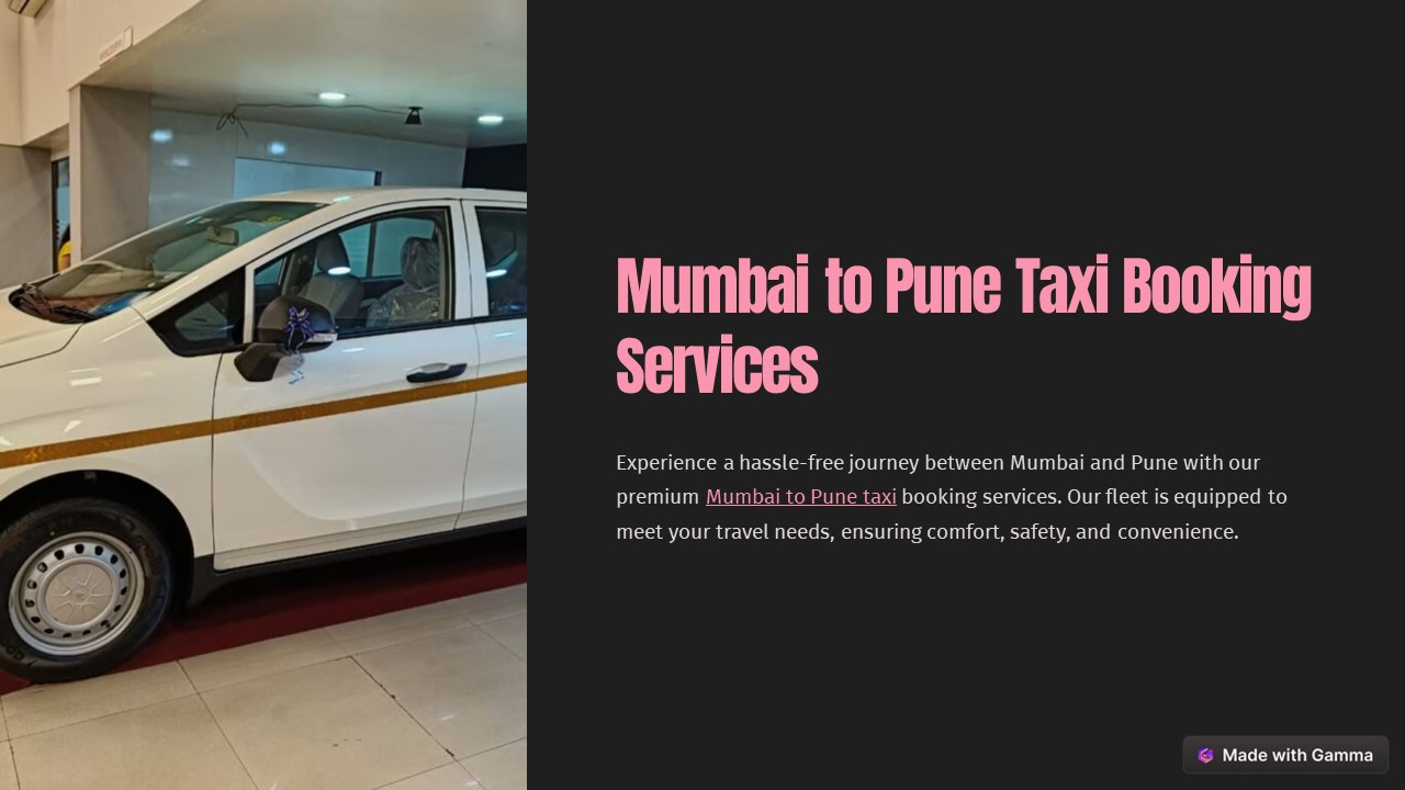 Mumbai To Pune Taxi Booking Services