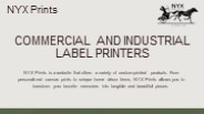 Commercial and Industrial Label Printers