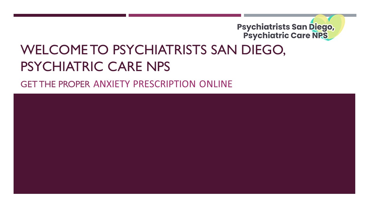 Top Anxiety Prescription Online