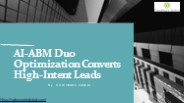 AI-ABM Duo Optimization Converts High-Intent Leads