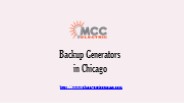 Backup Generators in Chicago - www.chicagoselectrician.com