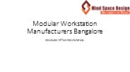 Modular Workstation Manufacturers Bangalore-Modular Office Workstation